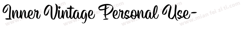Inner Vintage Personal Use字体转换